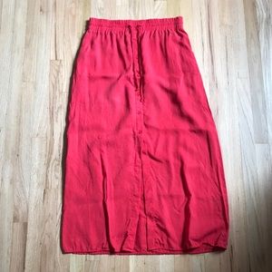 Cloth and Stone - Red midi skirt